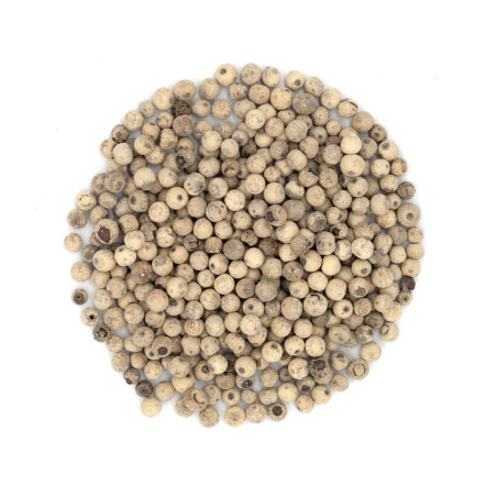 Poivre blanc Malabar en grains certifié Demeter