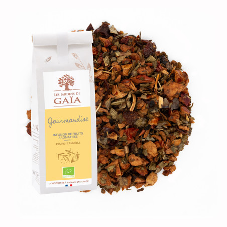 Tisane de fruits bio prune et cannelle - Gourmandise