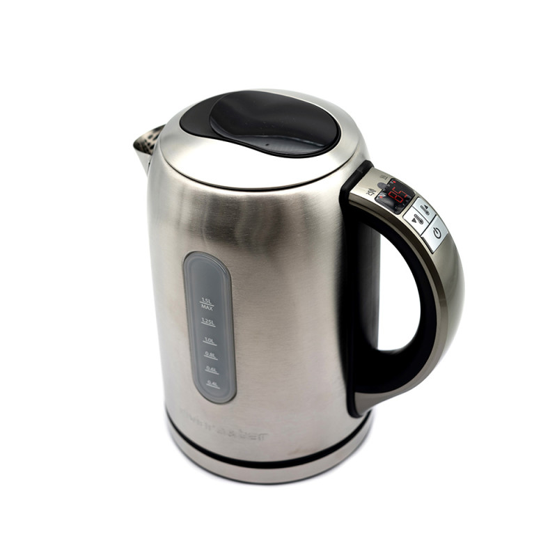 Bouilloire à eau Mila 1,5 L - Inox à température réglable