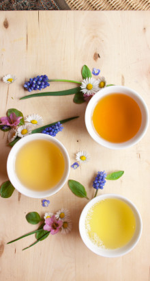 Herbal and flower teas
									